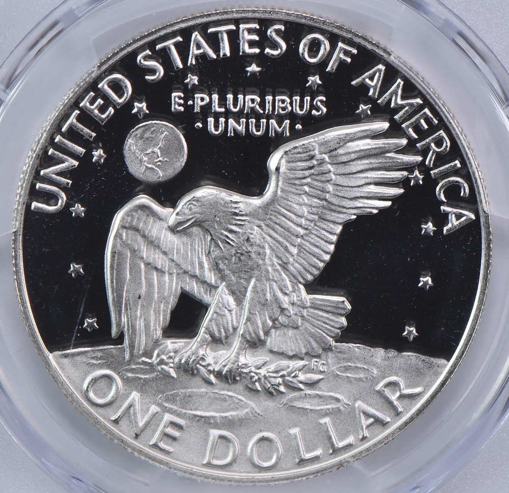 1974-S Eisenhower Dollar Silver PR70 DCAM PCGS Blue Label