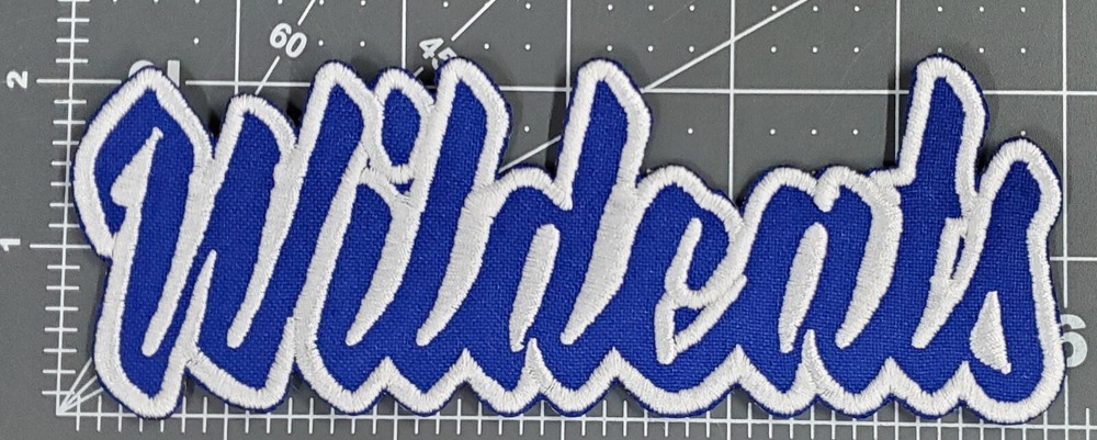 Wildcats Text Embroidered Applique Iron On Patch Various Sizes Customize