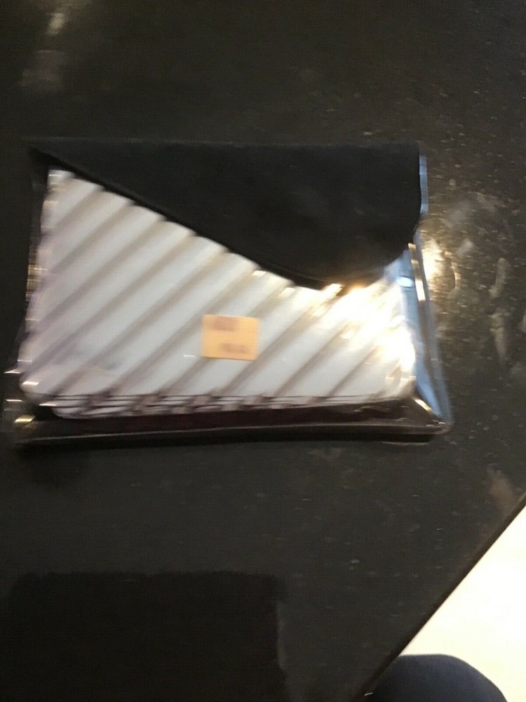 Silver Vinyl Coasters. 8 rectangular 10 Half Round