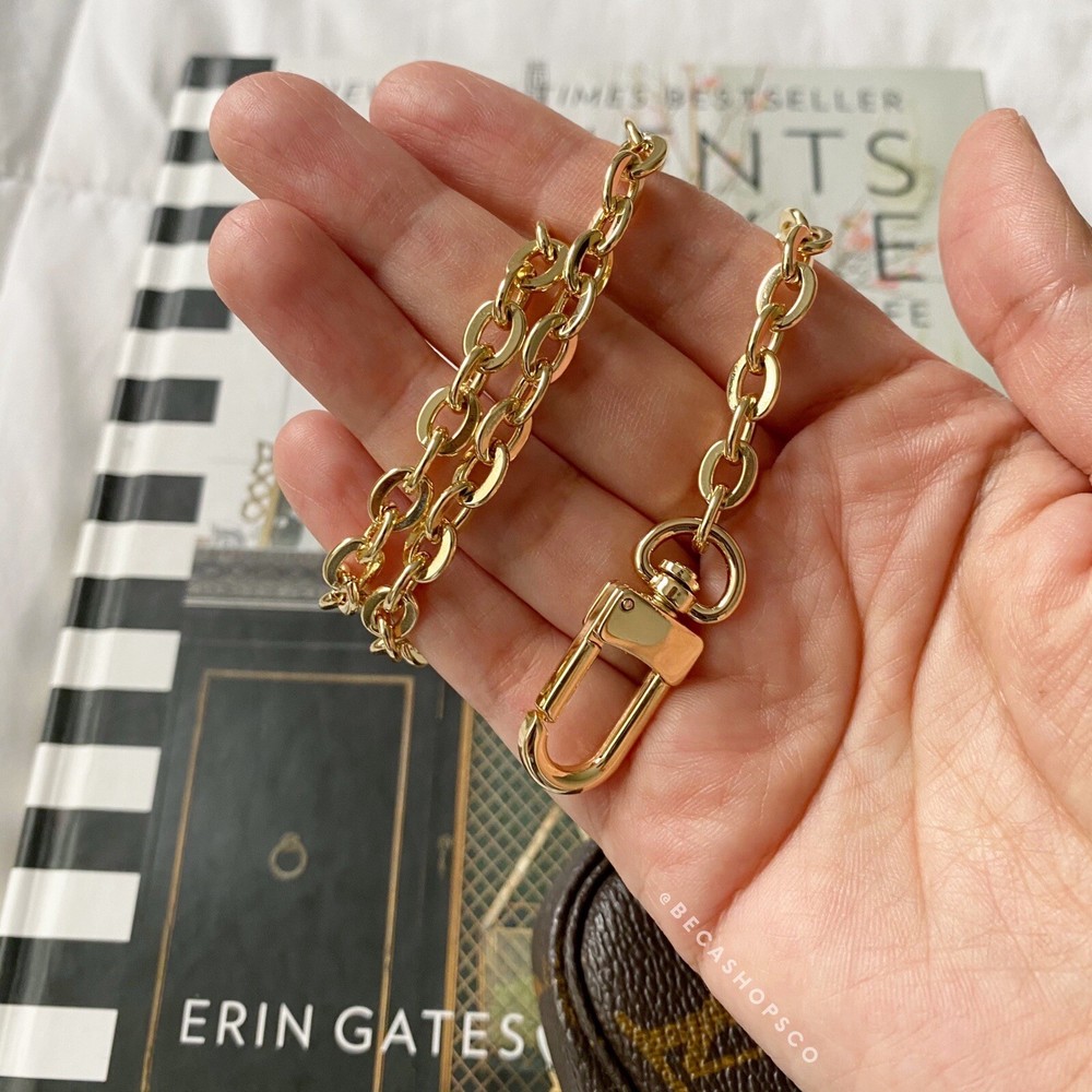 Shoulder Oval Chain Strap Replacement for Louis Vuitton Pochette