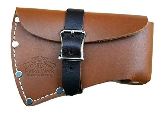 Leather Axe Sheath - Brown Leather, Single Compartment, 36 Inches, Hatchet