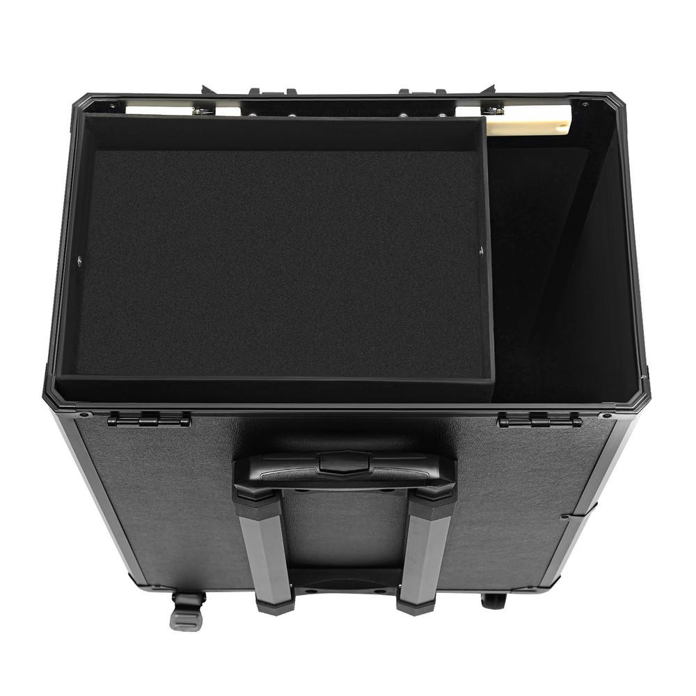 Rolling Makeup Case, Makeup Case with 4 Universal Wheels Combination Lock