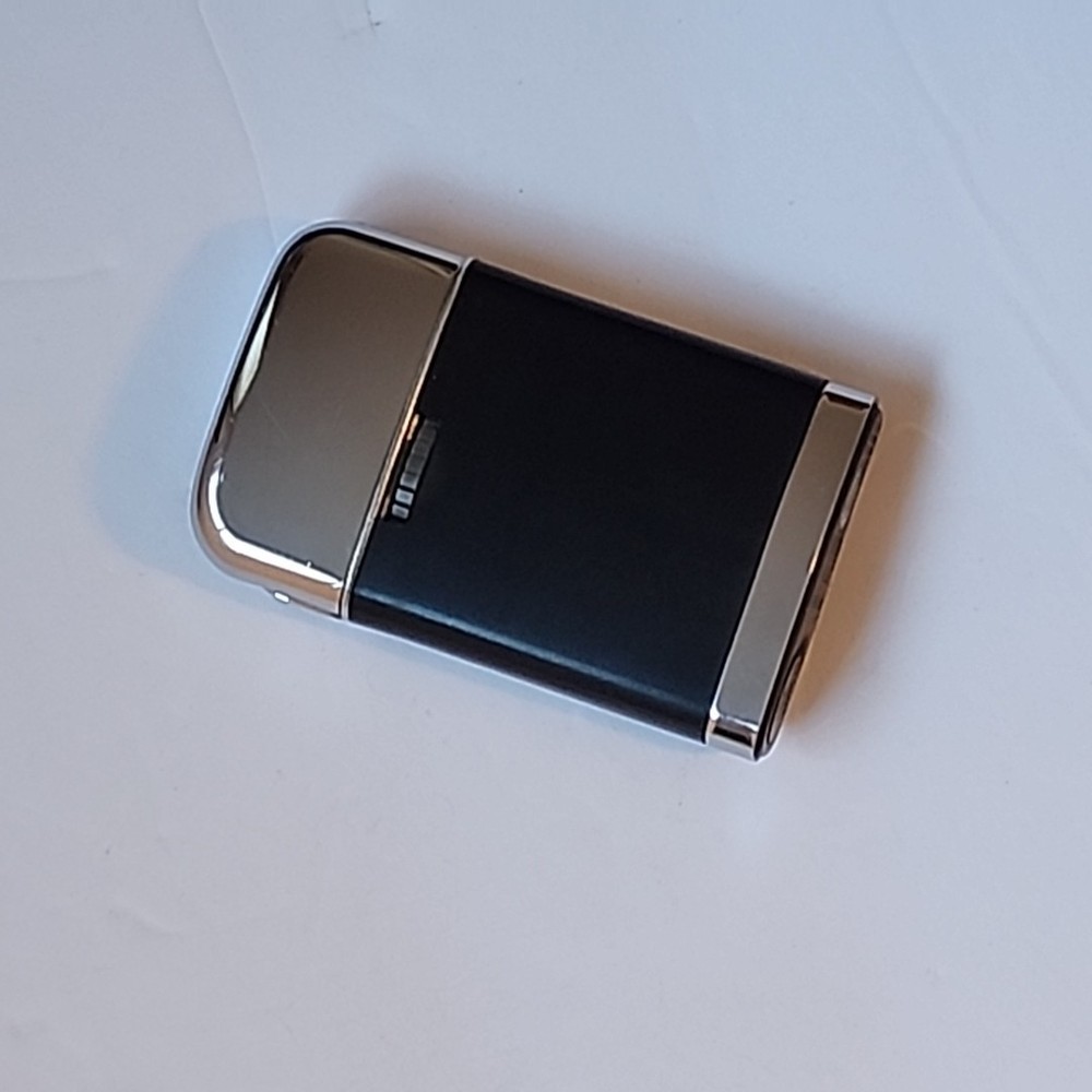 Vintage Ronson Lighter Black Silver Cigarette Lighter