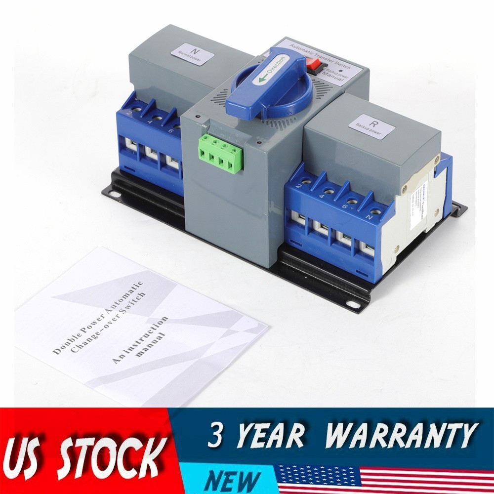 Dual Power Automatic Transfer Switch kit 63 A 4P ATS Generator Changeover Switch