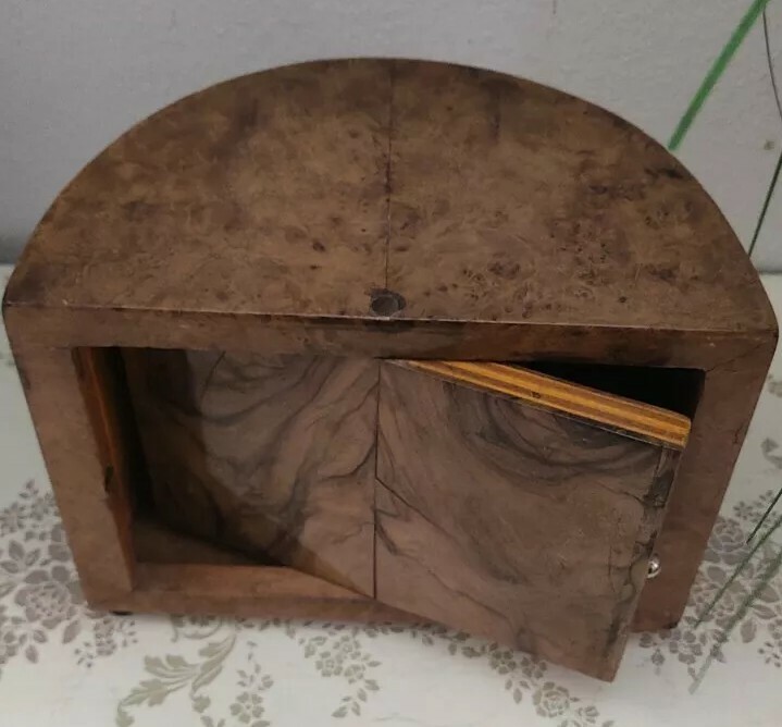 Cigarette holder, box, antique root box 1940s