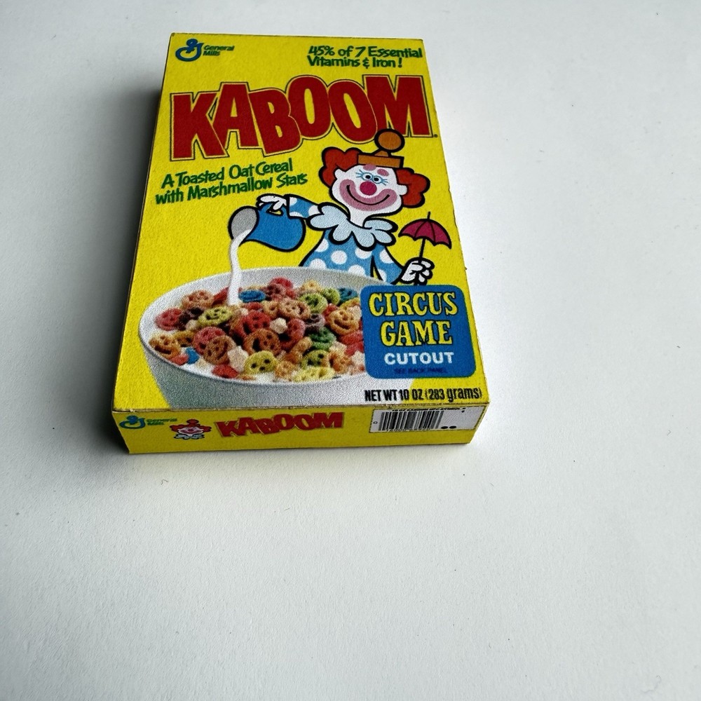 Retro Vintage 3D Kaboom Cereal Box Refrigerator Magnet