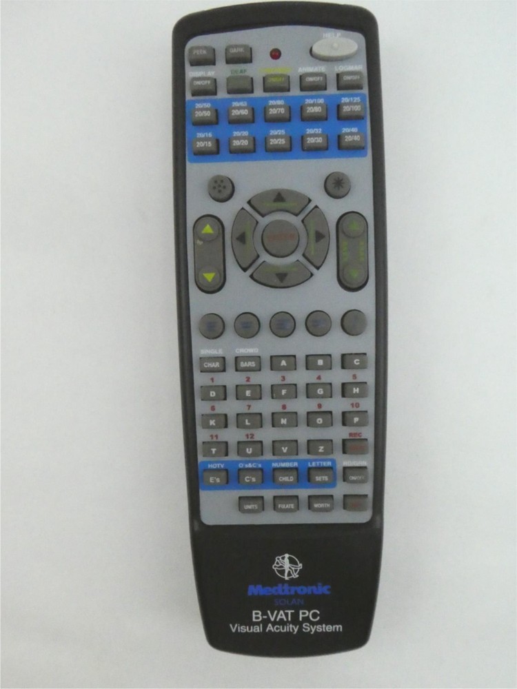 Medtronic Solan B-VAT PC Visual Acuity System Remote Control