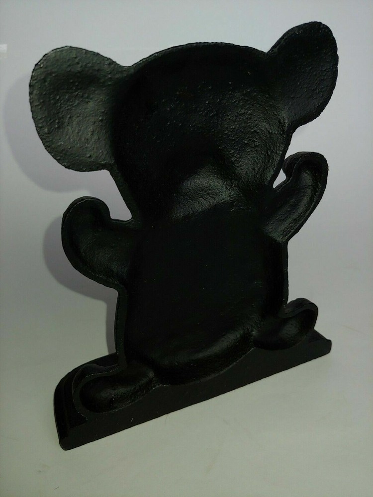 Cast Iron Teddy Bear Book End / Door Stopper