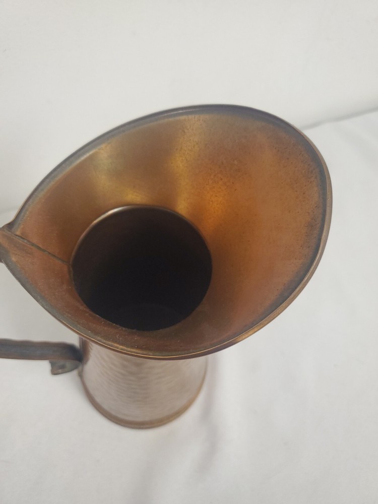 GREGORIAN SOILD COPPER PITCHER 11" USA