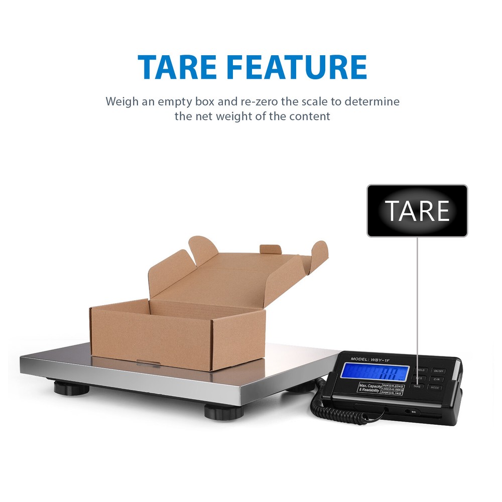 Digital Scale 200Kg Weight Capacity w/ ext. LCD Backlight display & AC adapter