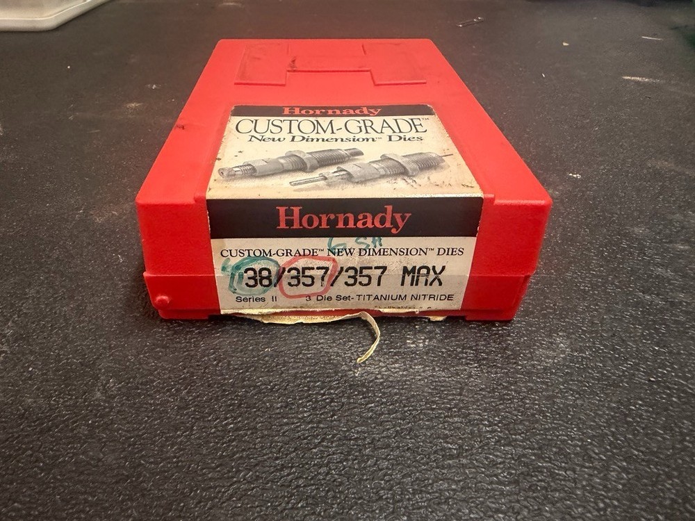 Hornady Custom Grade Titanium Nitride Reloading Dies 38/357/357 MAX SetHornady