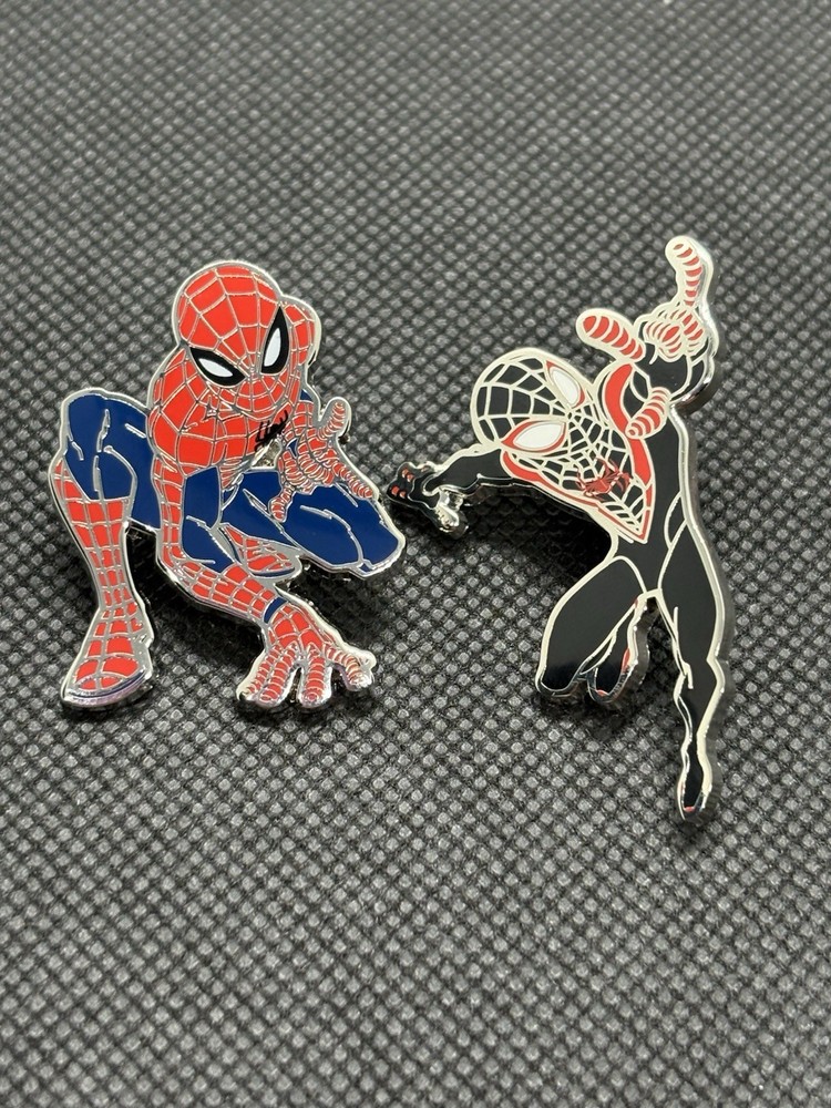 Spiderman And Miles Morales Pin Set !
