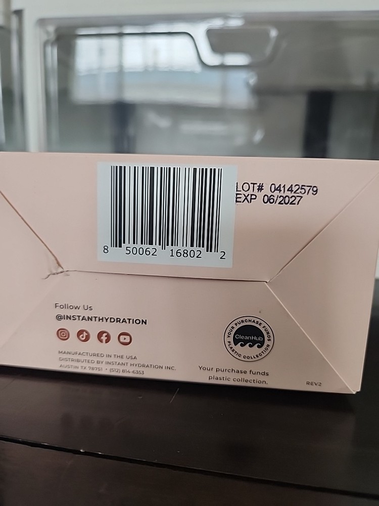 Instant Hydration Electrolytes Powder Packets - Watermelon Drink Mix - Zero Suga