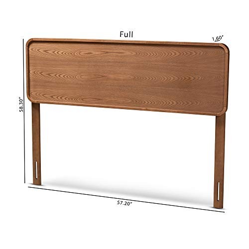Full Size Ash Walnut Headboard for Beds - Modern Design, Stylish Bedroom Decor