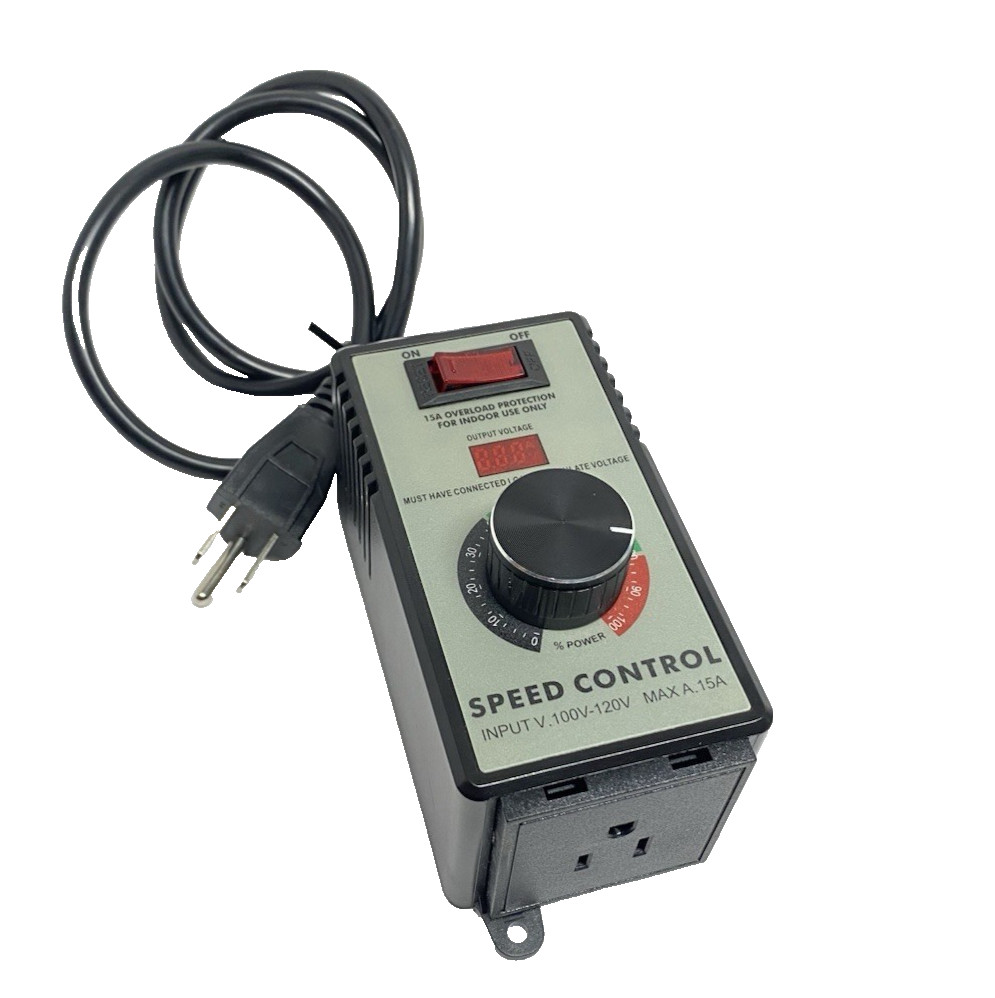 AC Motor Speed Controller 100V-120V 15A Variable Speed Regulator for Router