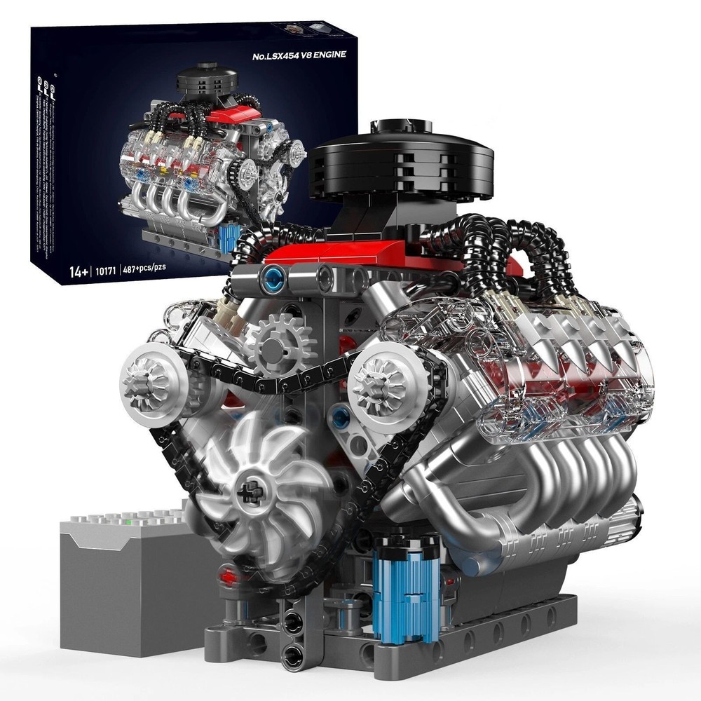 V8 Engine Motor Engineering Model Easy To Assemble With Strong Clamping Force