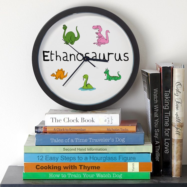 CafePress Ethanosaurus 10" Wall Clock (114609256)
