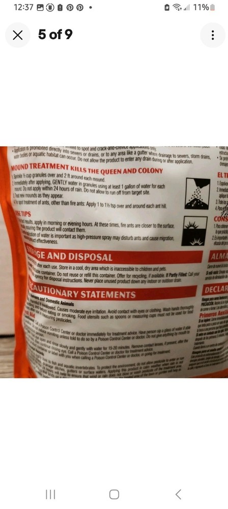Spectracide Fire Ant Shield Mound Destroyer Granules, 3.5-Pound