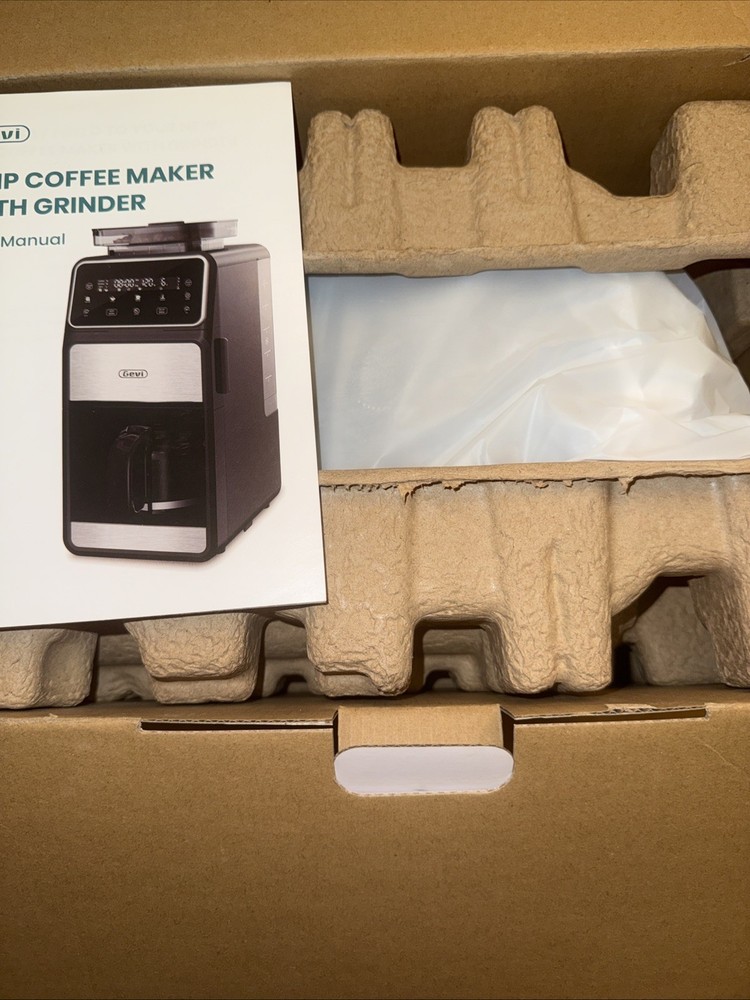 Gevi 10-Cup Drip Coffee Maker with Built-in Burr Grinder & Programmable Timer