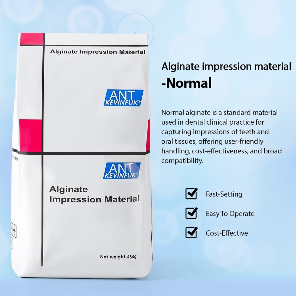 Dental Chromatic Alginate Impression Material for Removable Dentures