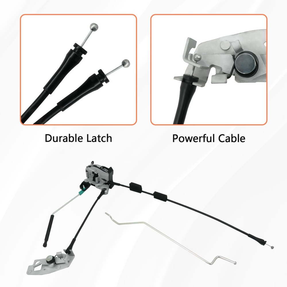 Blycorul Rear Door Latch Assembly with Cable & Rod, Right Tailgate