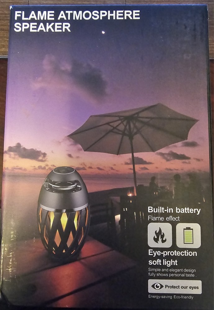 Flame Atmosphere Speaker New Open Box LED