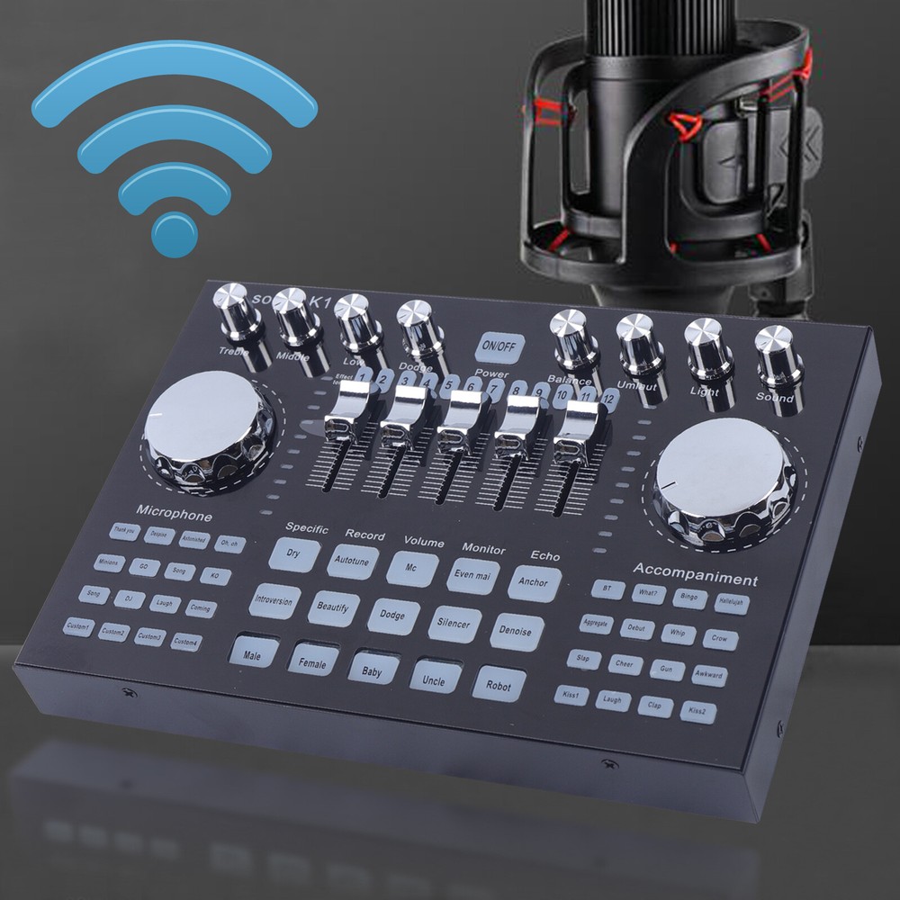 2/8 Channel Bluetooth Live Studio Audio Mixer Mixing Console USB Professional