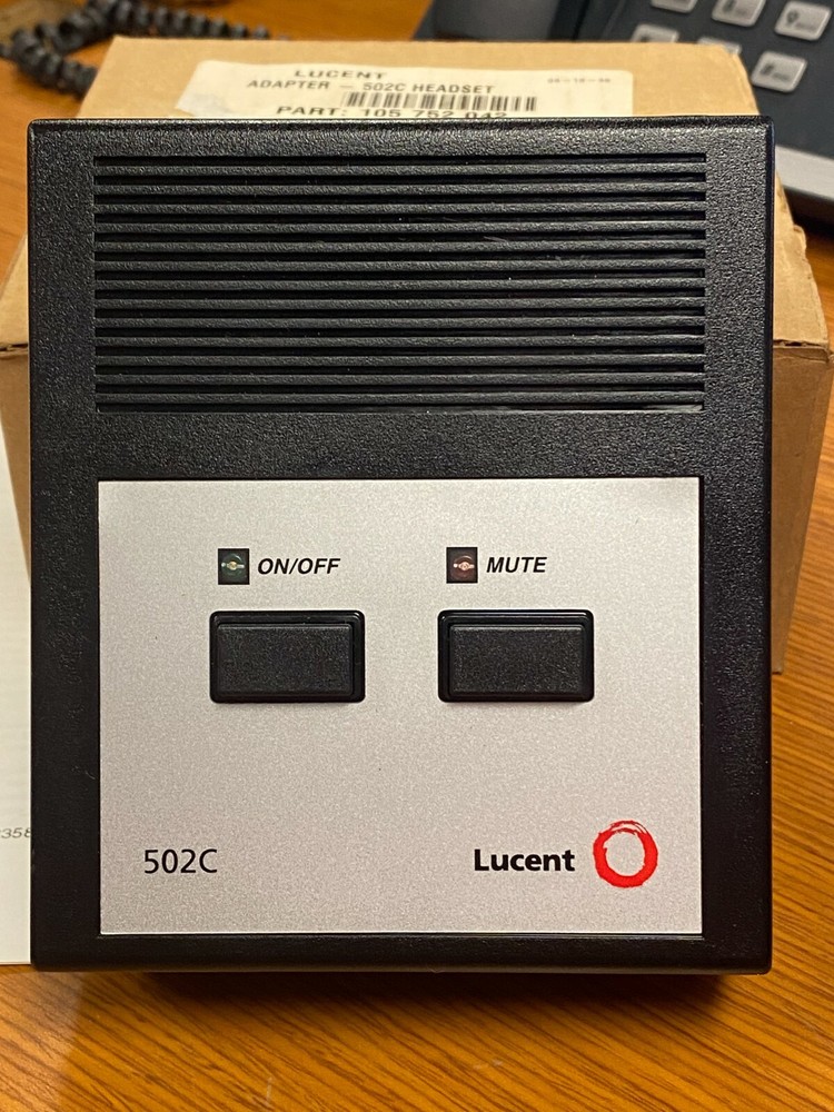 😉 NEW LUCENT TECHNOLOGIES 502C HEADSET ADAPTER 105 752 042