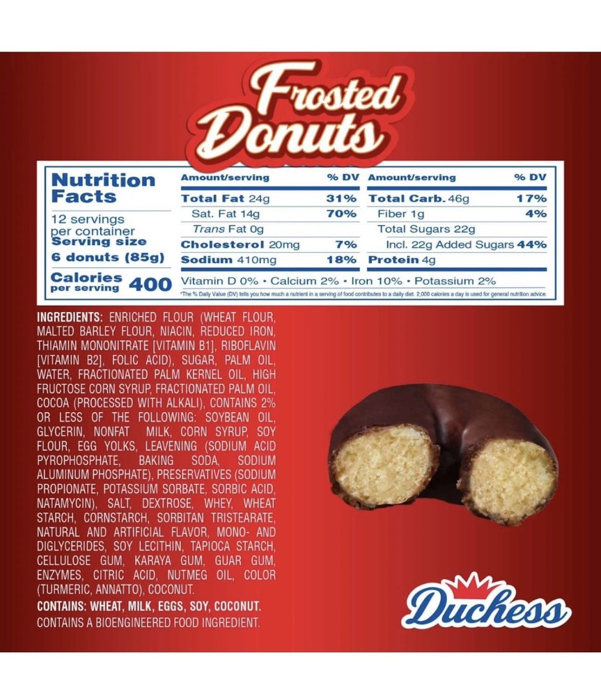 Duchess Mini Frosted Donuts, 3 oz, 12 pk.