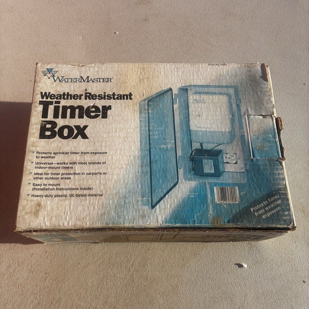 Timer Box From Water Master Orbit Sprinklers Water Timer New Open Box