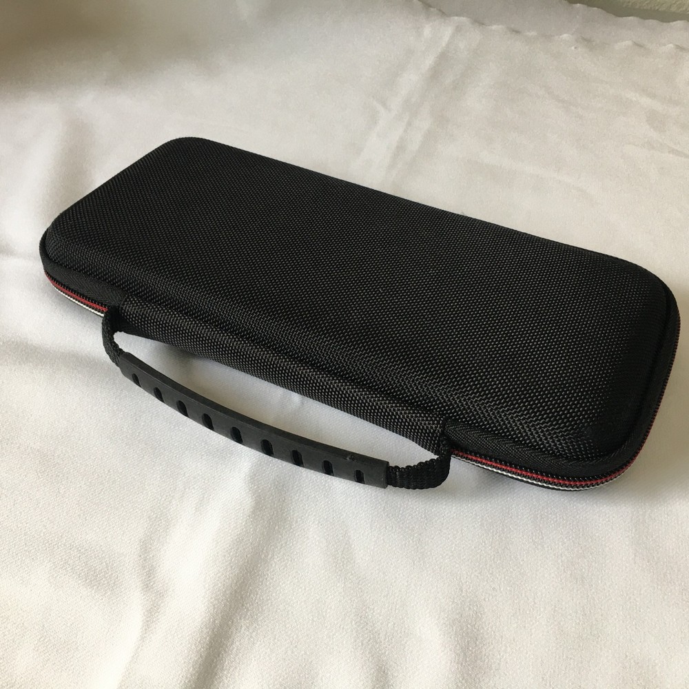 Nintendo Switch Lite Travel Case Hard Shell Black Protective Game Storage Pouch.