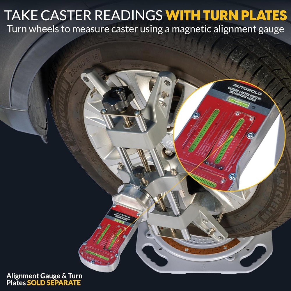 Chrome-Plated Wheel Alignment Tool with High-Precision Grip for Accurate Results