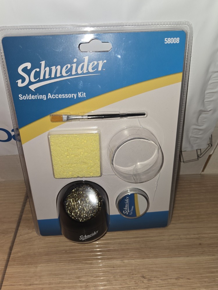 Schneider Soldering Accessory Kit: Tinner/Brush/Cleaner/Sponge New Missing Paste