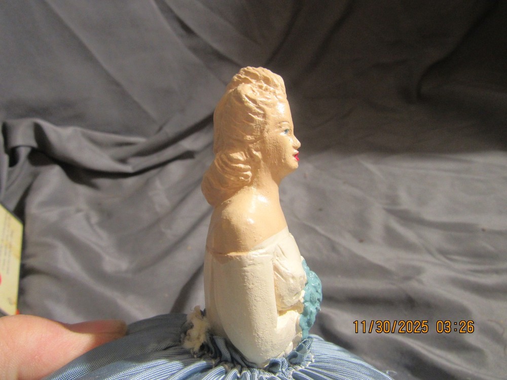 Vintage pin cushion half doll bride