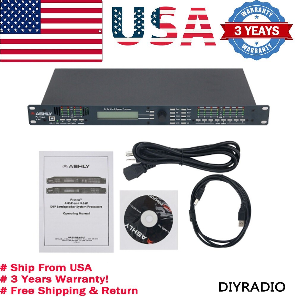 4.8SP 110V Digital DSP Audio Processor Original Software 4 In 8 Out Sound System