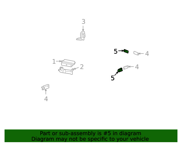 Genuine GM Ignition Lock Key Transmitter Antenna Bracket 25886155