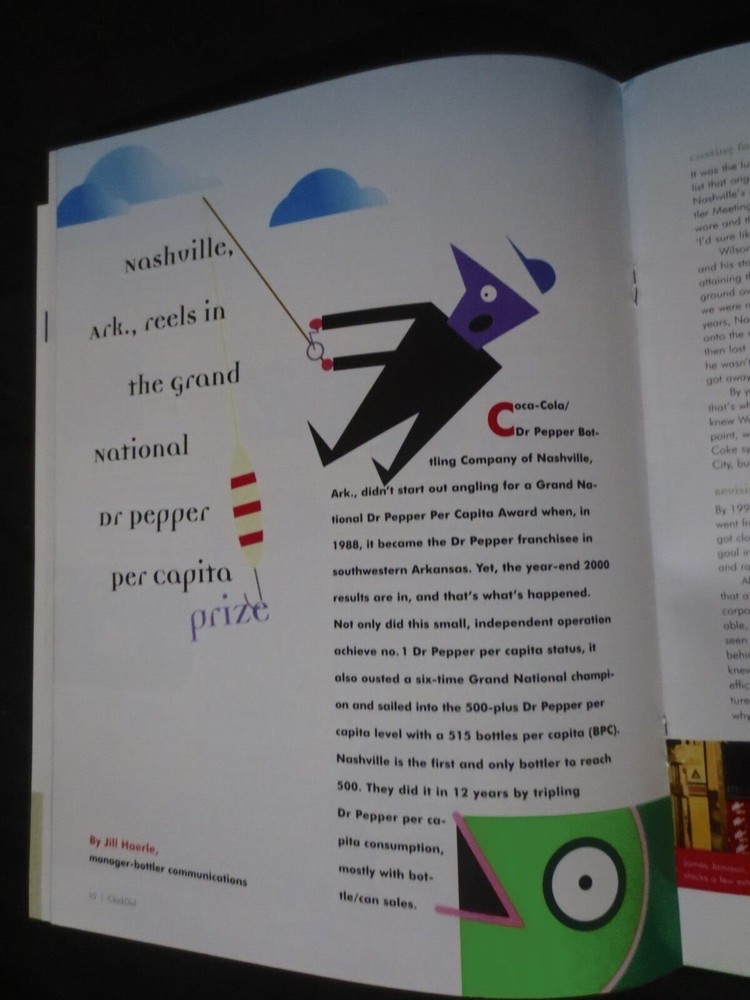 DR PEPPER CLOCK DIAL SUMMER JUNE 2001 MAGAZINE
