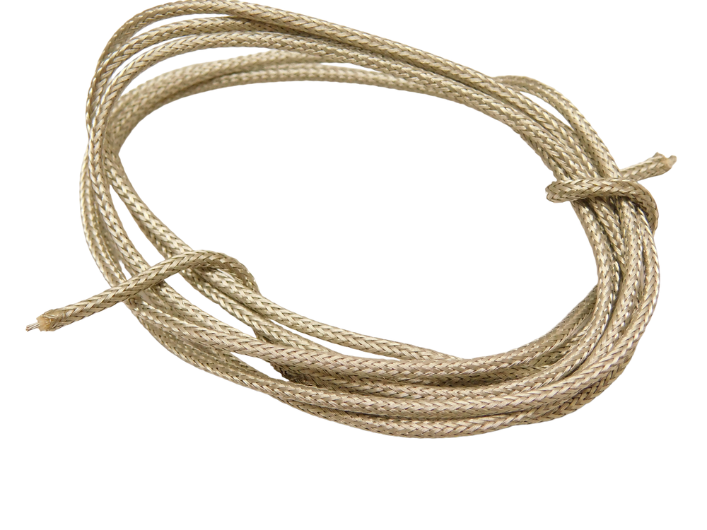 Braided Shield Vintage Style Cloth Covered Push Back Wire