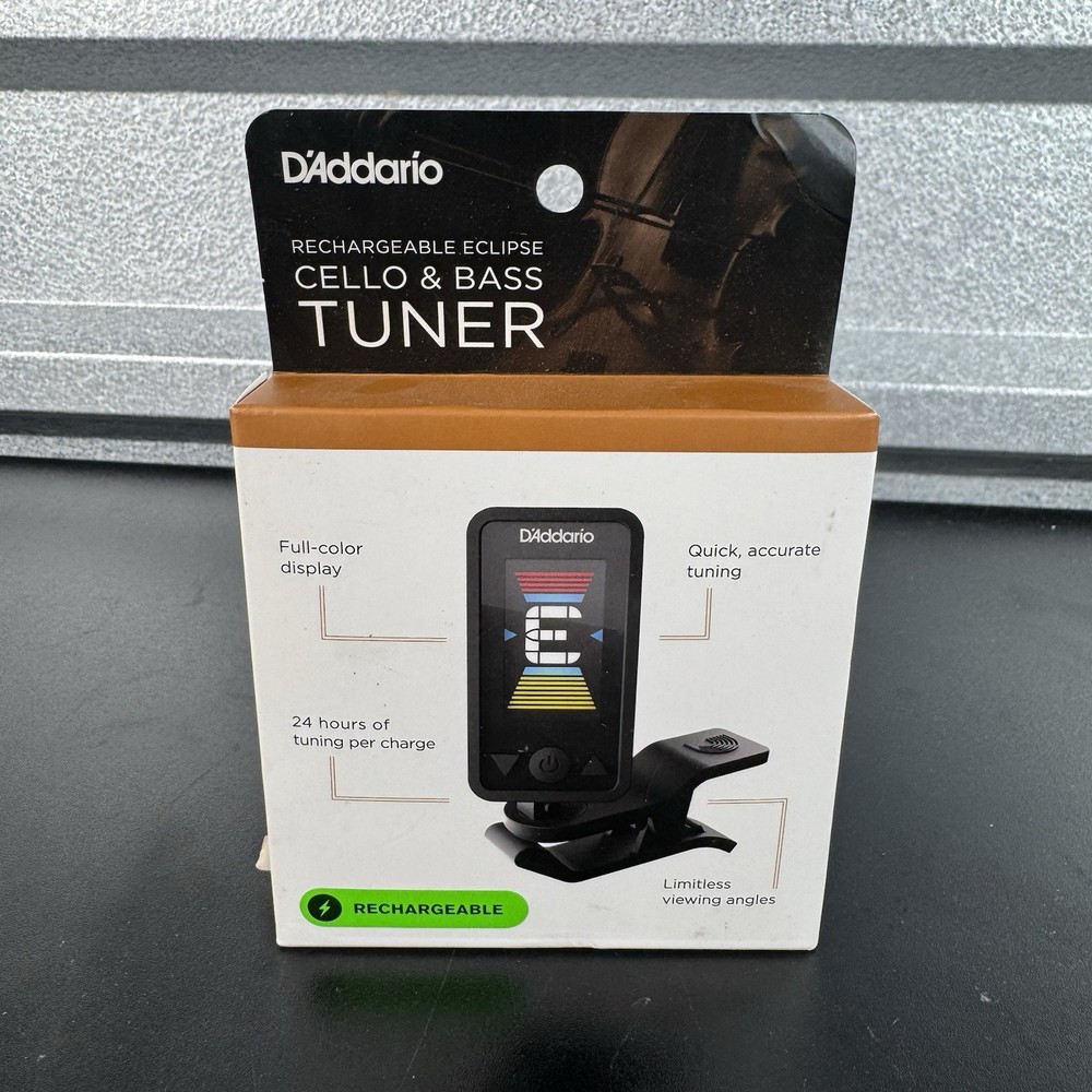 D'Addario Eclipse Rechargeable Cello & Bass Tuner