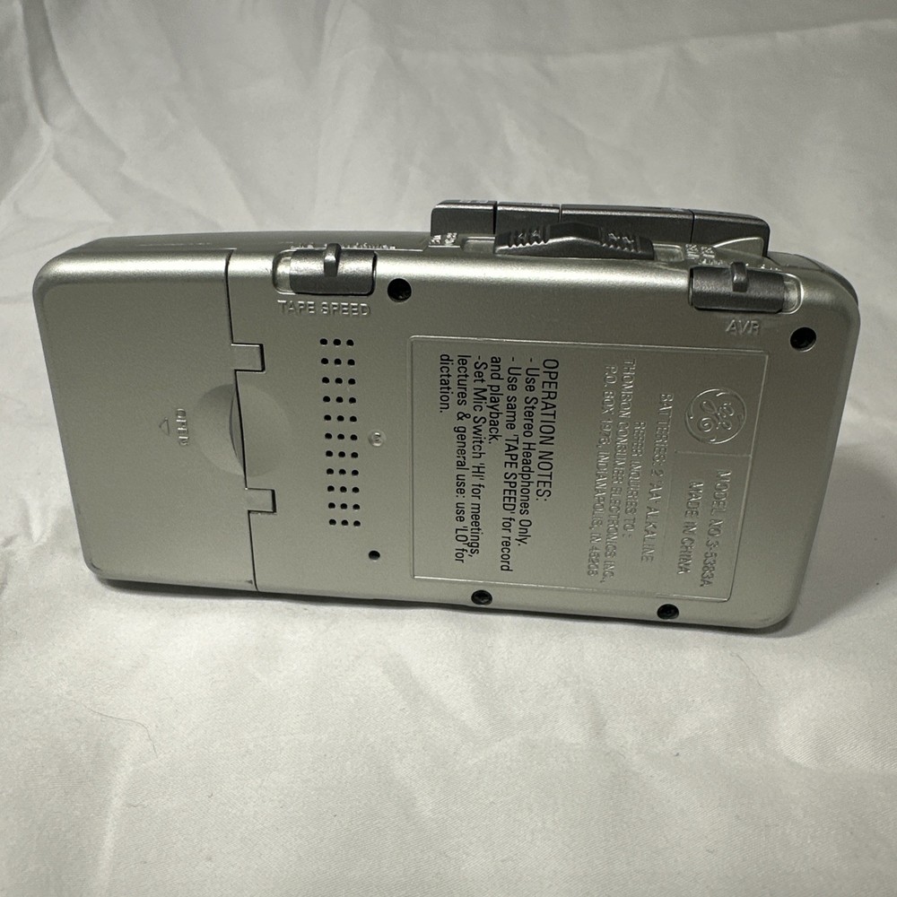 GE 35383 Handheld Cassette Voice Recorder, Tested