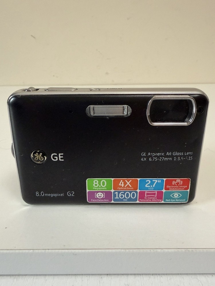 General Electric GE G-2 Compact Digital Camera 8 Megapixel Black