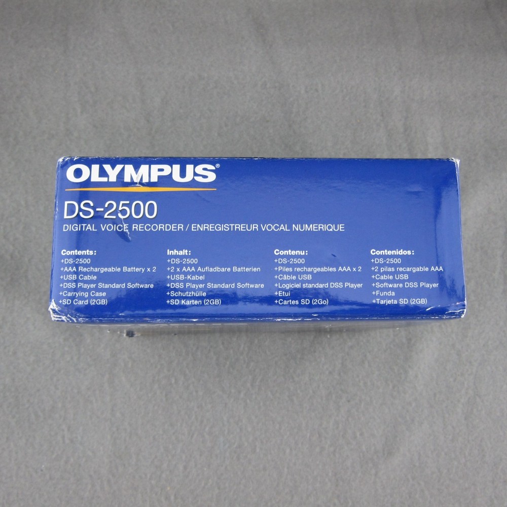 OLYMPUS DS-2500 Digital Voice Recorder dssPRO Open Box