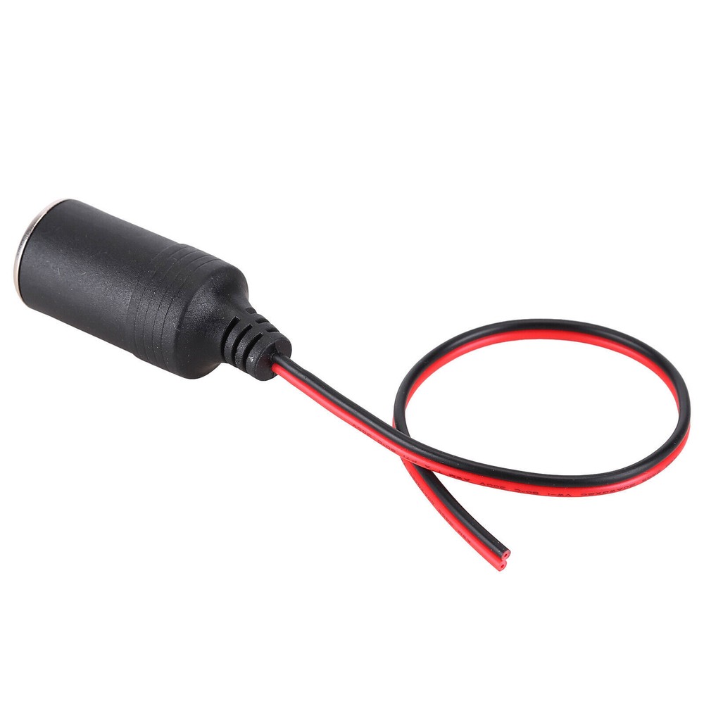 DC 12-24V Car Cigarette Lighter Female Socket Power Plug Connector Adapter Cable