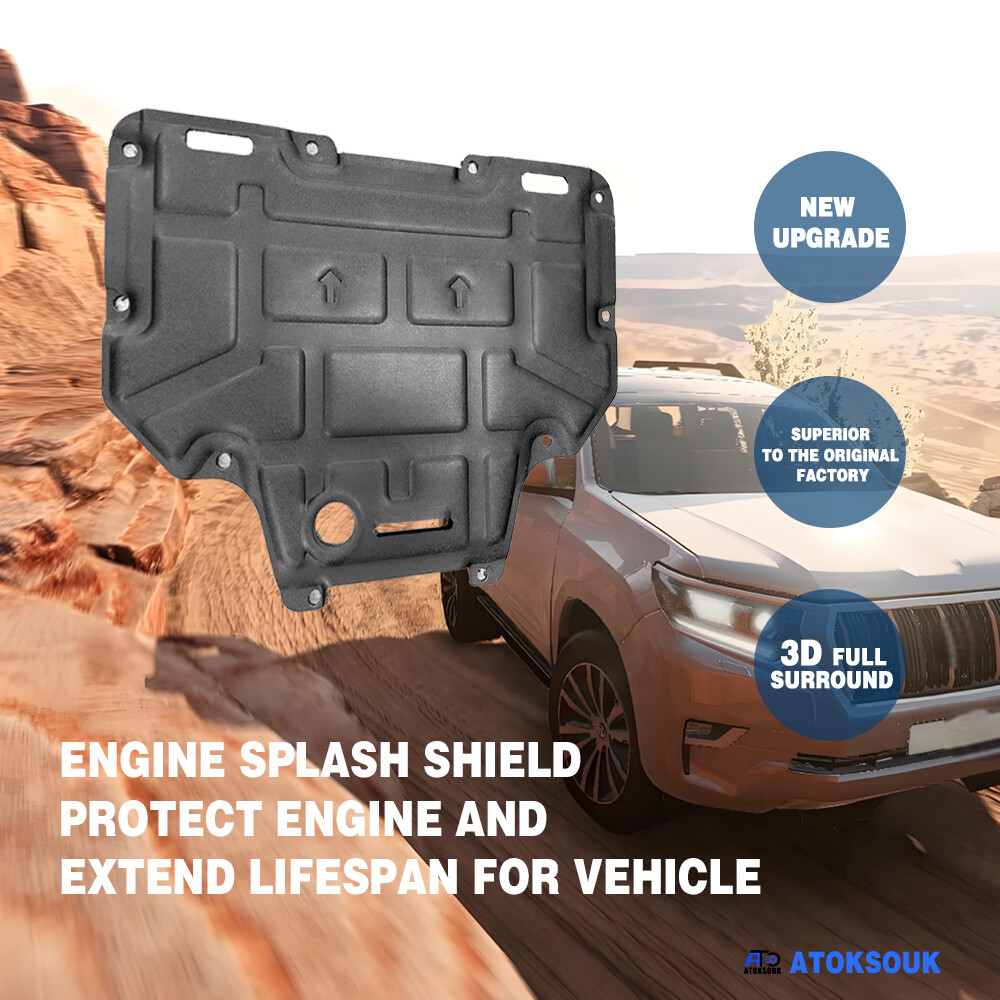 For Audi Q7 Gearbox 2017-2024 Under Engine Splash Guards Front Engine Mud Flaps