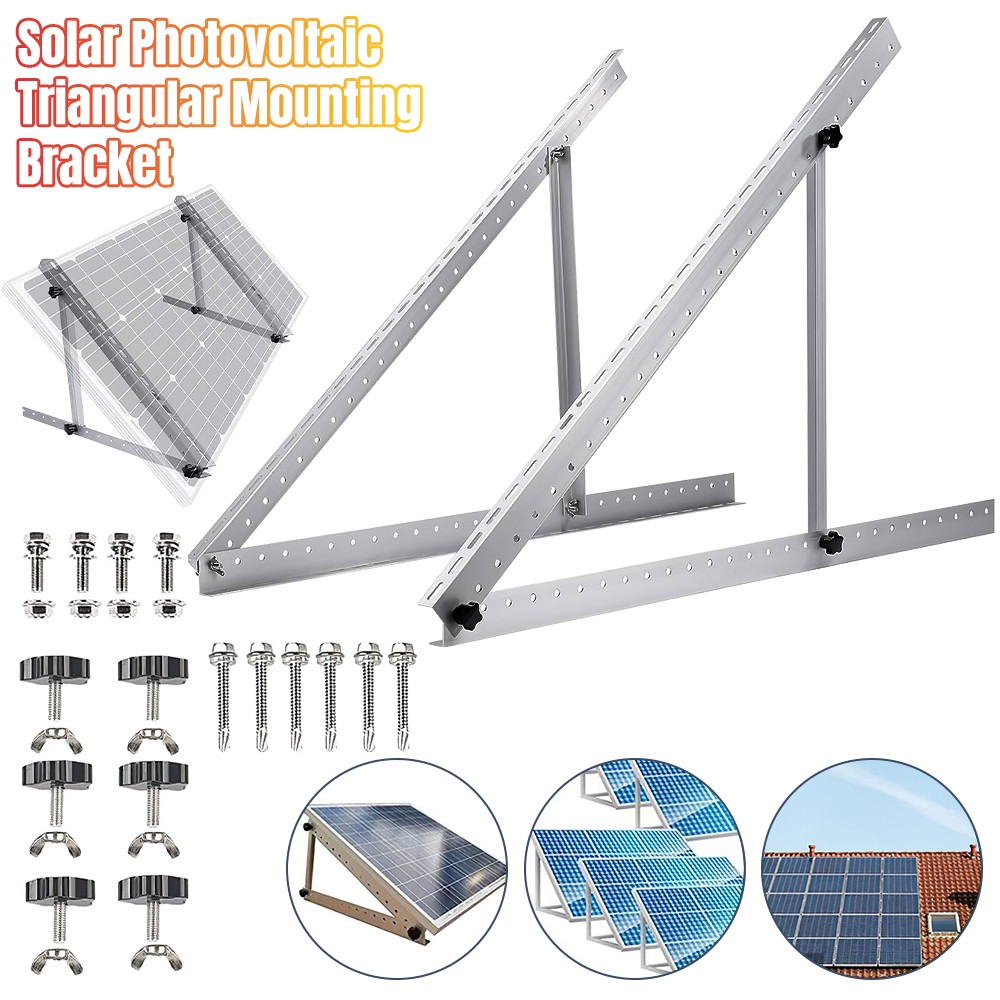 Adjustable Tilt Brackets Solar Panel Mount Flat Surface Adjustable Frame Roof RV