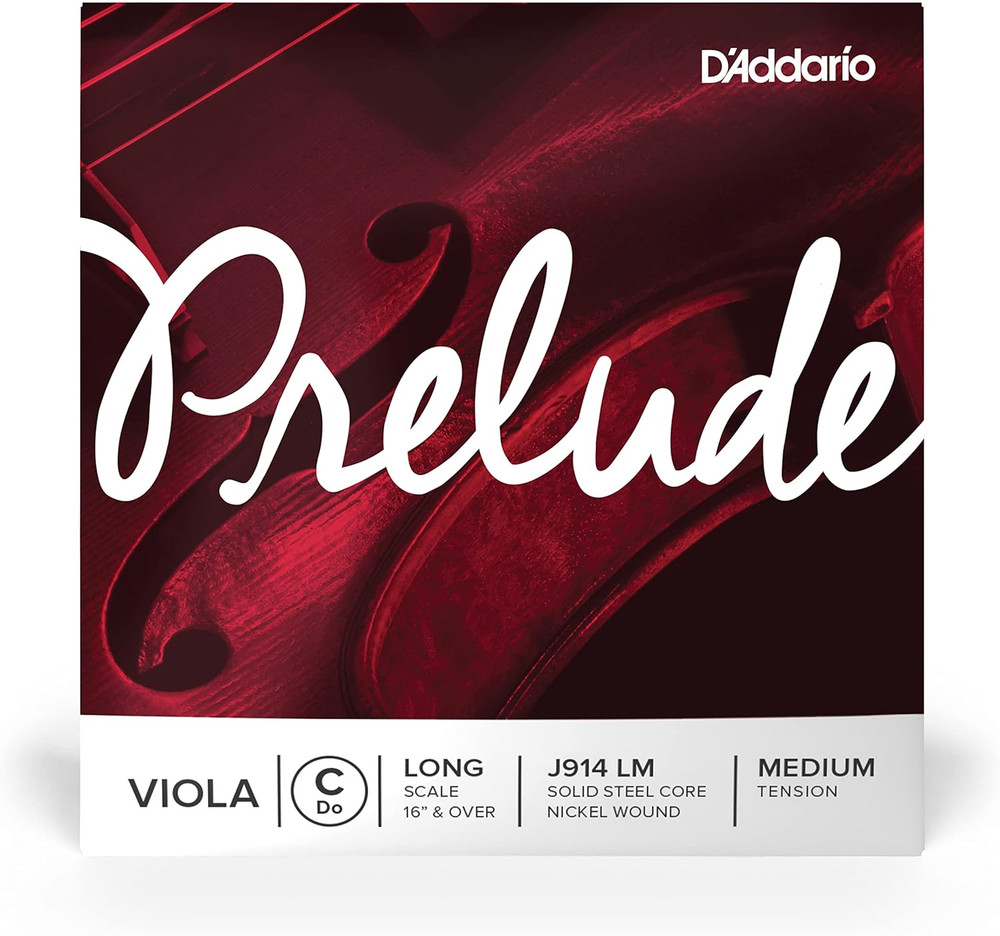 D'Addario Prelude Viola Single C String, Long Scale, Medium Tension
