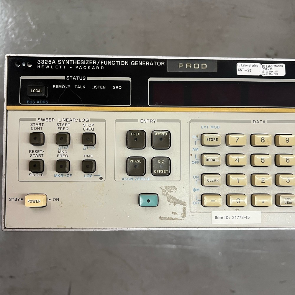 HP 3325A Synthesizer / Function Generator For Parts
