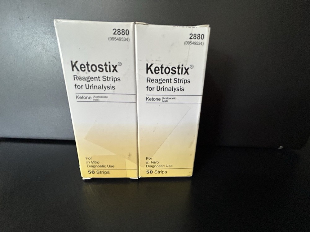 Ketostix Reagent Strips for Urinalysis Test, 50 Strips 2 pack