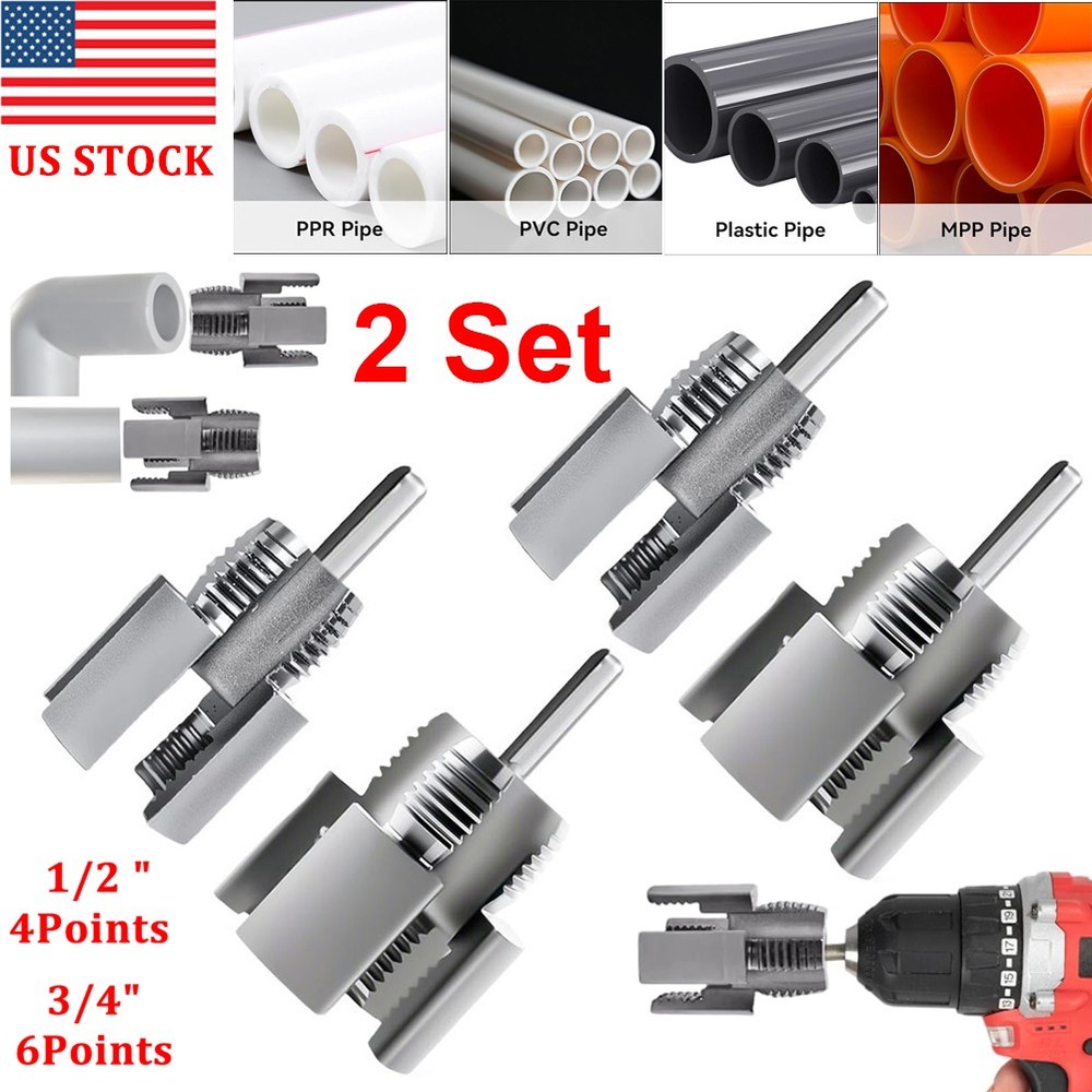 PVC Pipe Thread Cutting Tool, Integrated Internal & External Pipe Threading Tool