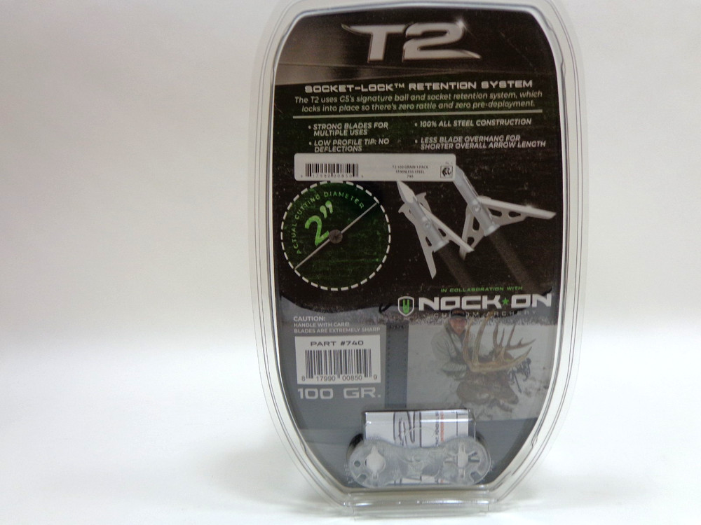 G5 Outdoors Broadheads 100 grain T2 Socket Lock 740